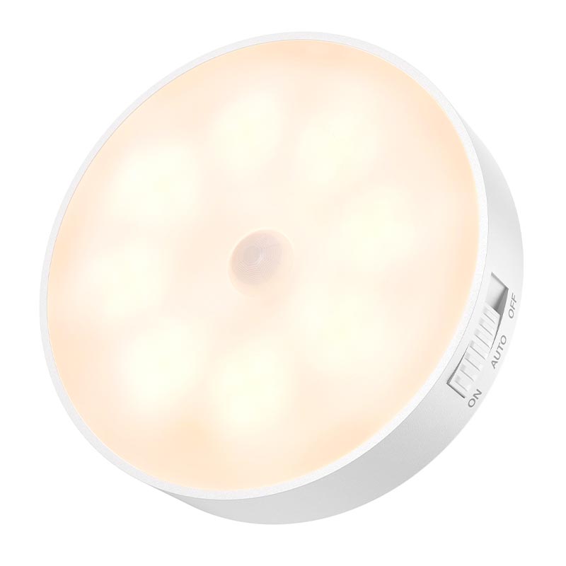 Ночник индукционный HOCO Magnetic induction night light HX17 |5.5h, 3000k| white (6942007681759) Белый на картинке №2