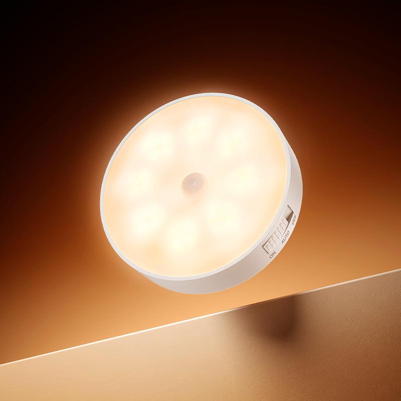 Ночник индукционный HOCO Magnetic induction night light HX17 |5.5h, 3000k| white (6942007681759) Белый на картинке №5