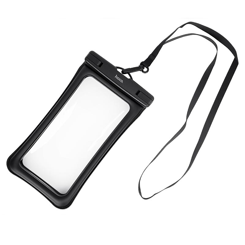 Чехол для телефона HOCO phone waterproof bag HX54 |up to 7.2, 230x125x23mm| black (6942007683760) Черный на картинке №8