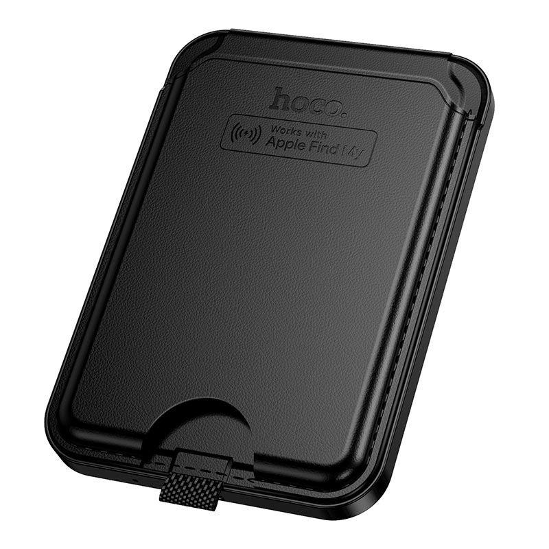 Поисковый трекер многофункциональный HOCO Tiger smart anti-lost magnetic card holder (rechargeable) E91I black (6942007664165) Черный на картинке №2