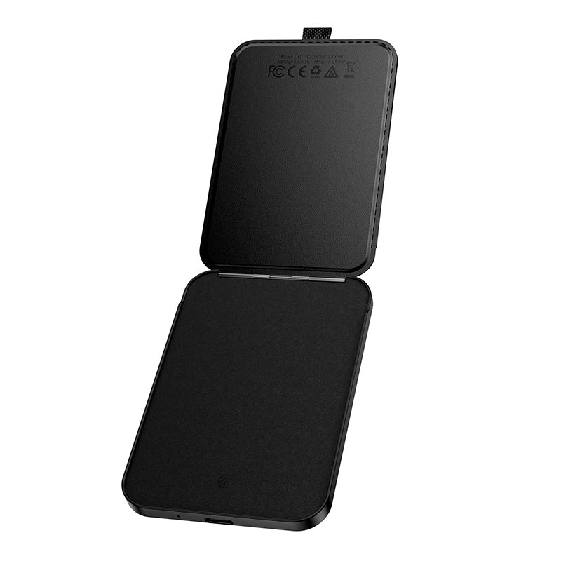 Поисковый трекер многофункциональный HOCO Tiger smart anti-lost magnetic card holder (rechargeable) E91I black (6942007664165) Черный на картинке №8