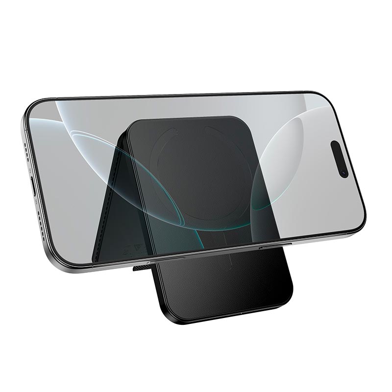 Поисковый трекер многофункциональный HOCO Tiger smart anti-lost magnetic card holder (rechargeable) E91I black (6942007664165) Черный на картинке №9