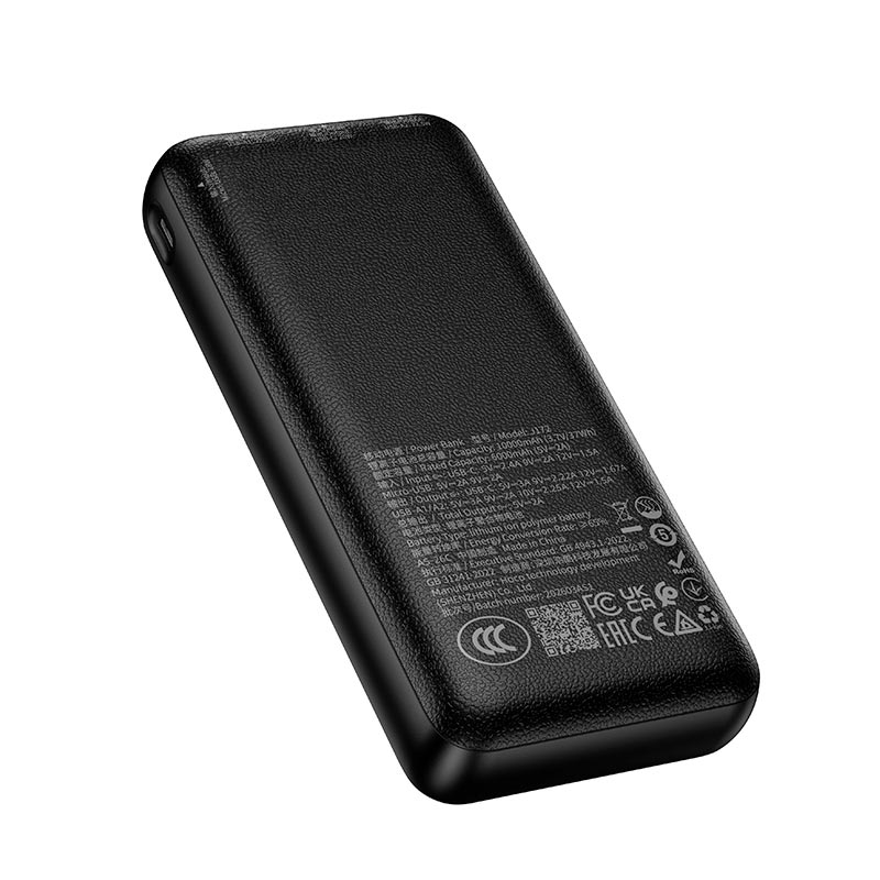УМБ HOCO Precision fully compatible power bank J172A 20000mAh |1C/2A, 22.5W/3A, PD/QC| black (6942007681865) Черный на картинке №6