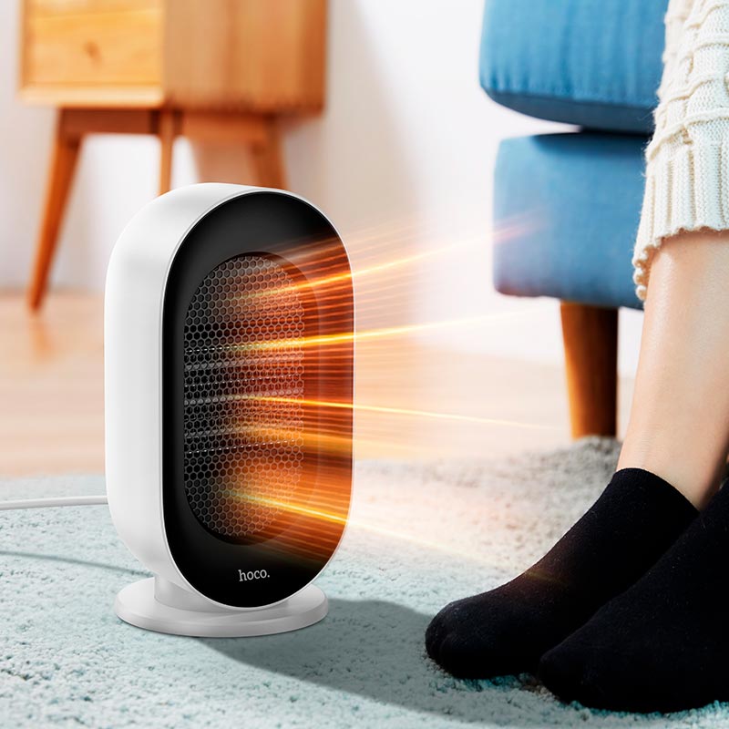 Обігрівач HOCO compact desktop heater HX25 |600W, 3 levels| white (6942007646666) Білий на малюнкі №5
