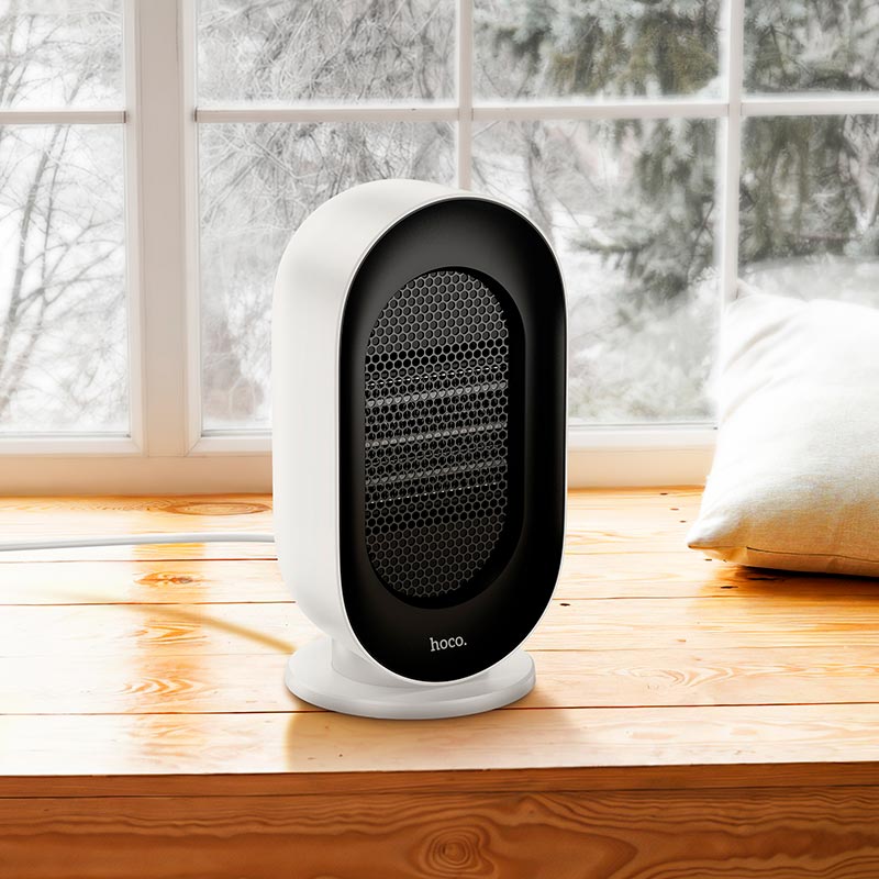 Обігрівач HOCO compact desktop heater HX25 |600W, 3 levels| white (6942007646666) Білий на малюнкі №6