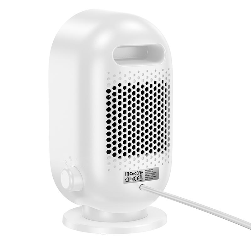 Обігрівач HOCO compact desktop heater HX25 |600W, 3 levels| white (6942007646666) Білий на малюнкі №7