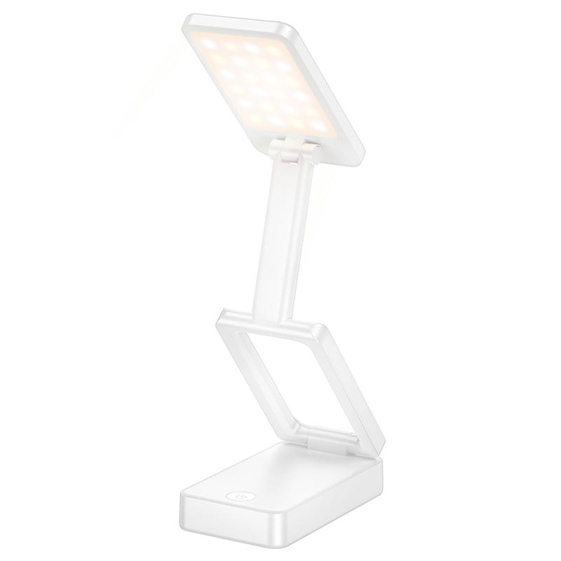 Лампа HOCO Foldable portable table lamp HX18 |3h, 6500/3000/4500K| white (6942007681766) Белый на картинке №2