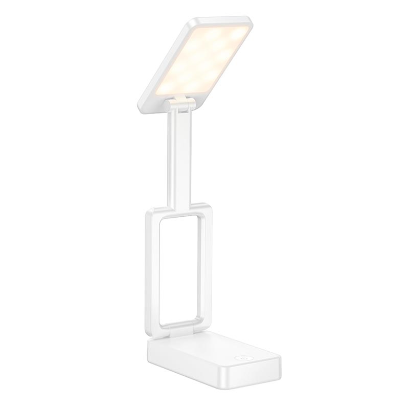 Лампа HOCO Foldable portable table lamp HX18 |3h, 6500/3000/4500K| white (6942007681766) Белый на картинке №9