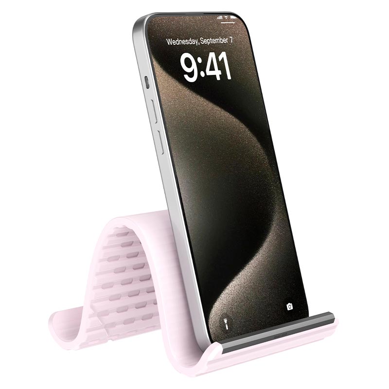 Держатель HOCO Soberano flexible desktop stand HD19 |4.5-11| pink (6942007687966) Розовый на картинке №4