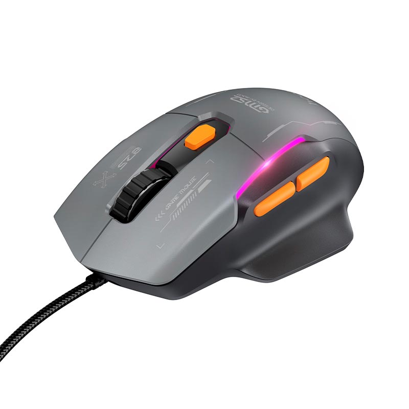 Мышь HOCO Reddy RGB gaming wired mouse GM52 |6 keys, 800/1600/2400/3200/4800/12800 DPI| black (6942007680967) Черный на картинке №6