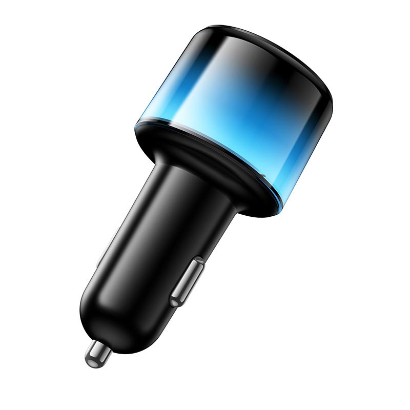 Адаптер автомобільний HOCO Vivido PD37W car charger with digital display Z69A |2C/1A, PD25W/3A| black (6942007681568) Чорний на малюнкі №5
