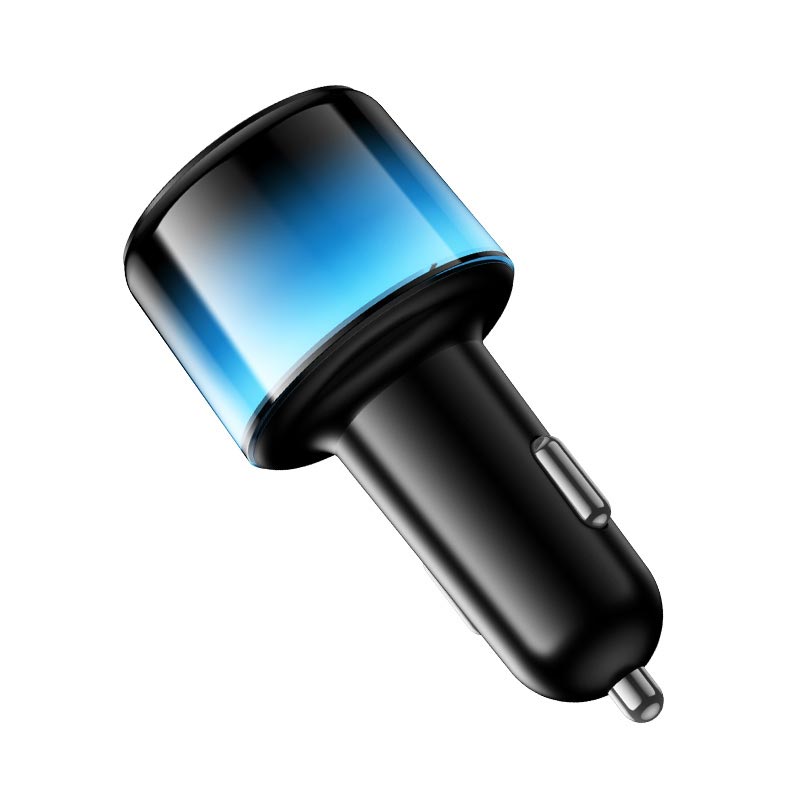 Адаптер автомобільний HOCO Vivido PD37W car charger with digital display Z69A |2C/1A, PD25W/3A| black (6942007681568) Чорний на малюнкі №7