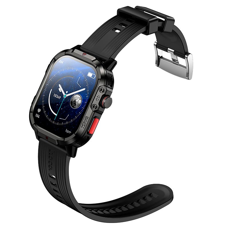 Smart Watch HOCO GPS sports watch (call version) Y45 1ATM |1.95 TFT, BT5.3, GPS, 390mAh, 3-5 days| black (6942007683968) Черный на картинке №8