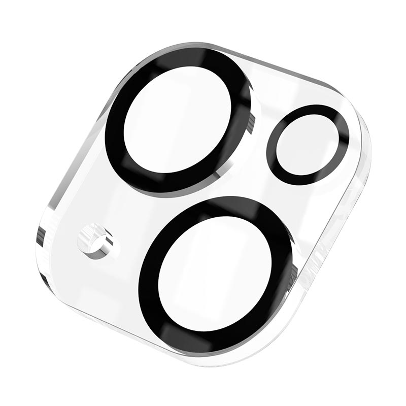 Захисне скло Hoco 3D all-inclusive night shooting circle Lens glass set для камери iPone 14/14 Max (25pcs) (G13) black (6931474780669) Чорний на малюнкі №8