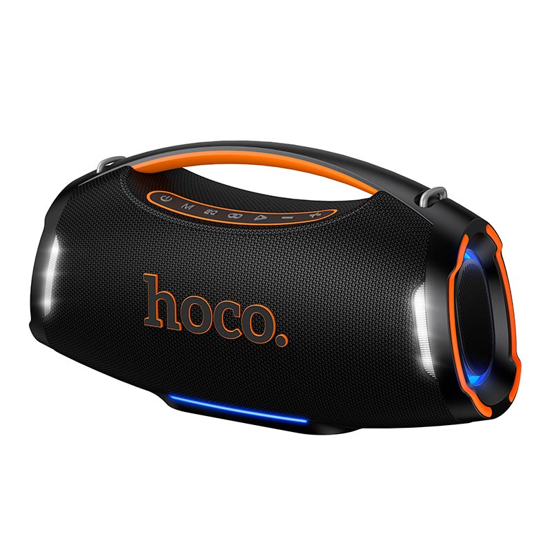 Акустика HOCO Wave BT speaker HT4 IPX4 |BT5.3, USB/TF/FM/UAX, TWS, 250W, 6h| black (6942007680974) Черный на картинке №1
