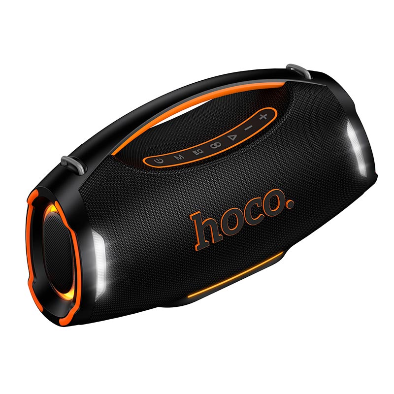 Акустика HOCO Wave BT speaker HT4 IPX4 |BT5.3, USB/TF/FM/UAX, TWS, 250W, 6h| black (6942007680974) Черный на картинке №8