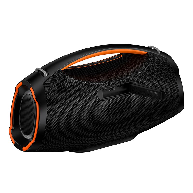 Акустика HOCO Wave BT speaker HT4 IPX4 |BT5.3, USB/TF/FM/UAX, TWS, 250W, 6h| black (6942007680974) Черный на картинке №9