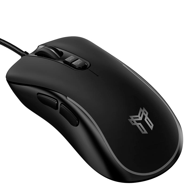 Мышь HOCO Grandeza wired gaming mouse GM601 |USB, 1.4m, 1200-3600DPI, 7 buttons| black (6942007687676) Черный на картинке №5