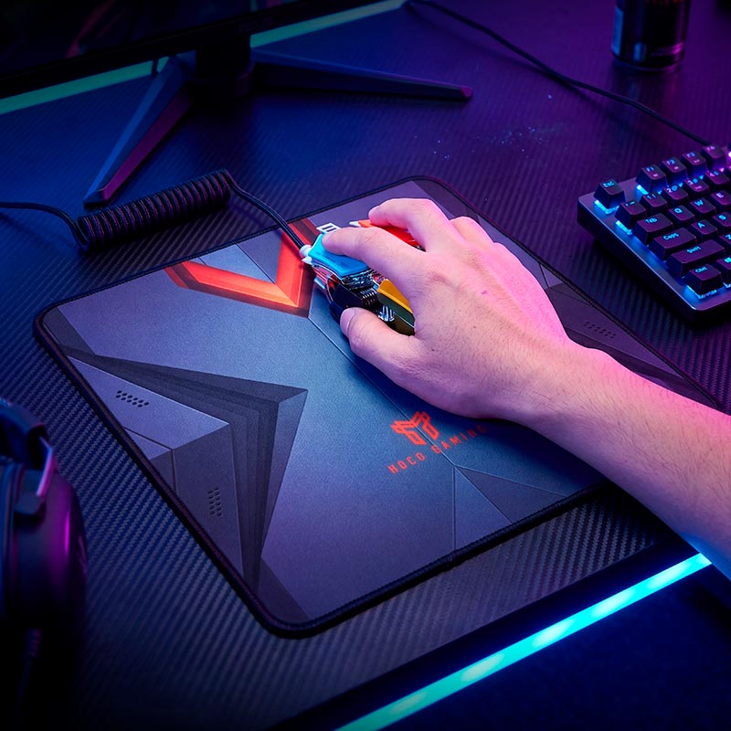Коврик для мыши HOCO Ciervo gaming mouse pad GM862 |220x250x2mm| grey (6942007687980) Серый на картинке №5