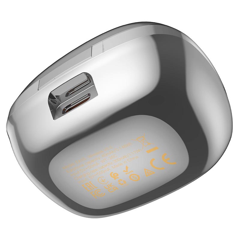 Навушники HOCO Triumph clip-on true wireless headset EA15 |BT6.0, 7h, 40/300mAh, App| silver (6942007683784) Сріблястий на малюнкі №7