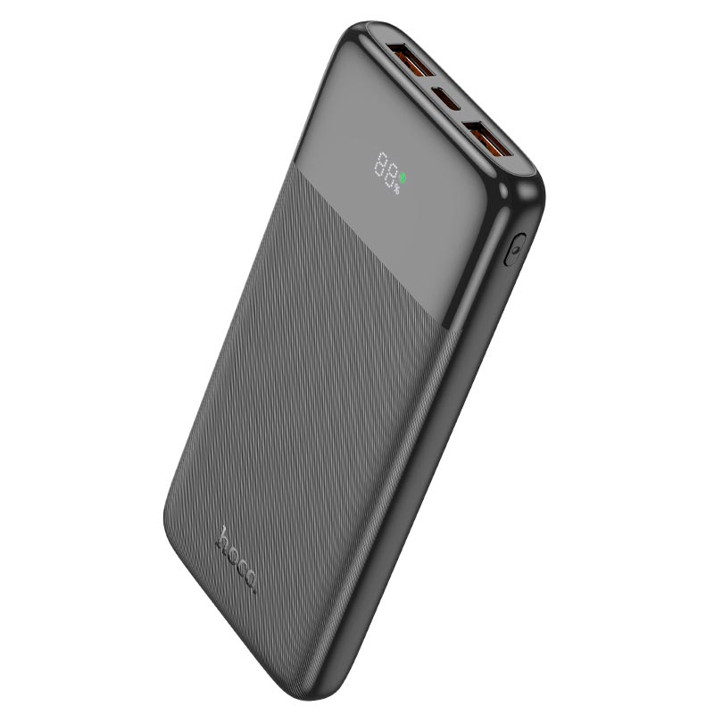 УМБ HOCO Fast fully compatible power bank with digital display J121 10000mAh) |1C/2A, 22.5W/3A, PD/QC| black (6942007608985) Чорний на малюнкі №4