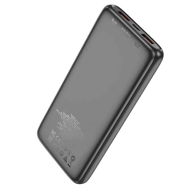 УМБ HOCO Fast fully compatible power bank with digital display J121 10000mAh) |1C/2A, 22.5W/3A, PD/QC| black (6942007608985) Чорний на малюнкі №8