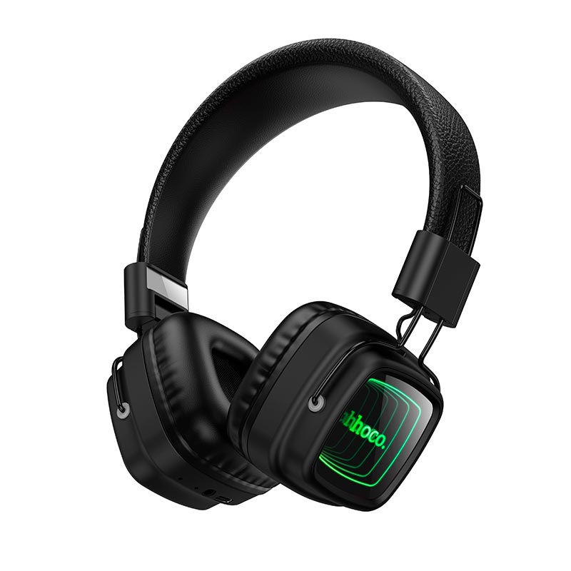 Наушники HOCO W72 Earl Ⅲ abyss mirror BT headphones |BT6.0/AUX, 25h| black (6942007680585) Черный на картинке №1