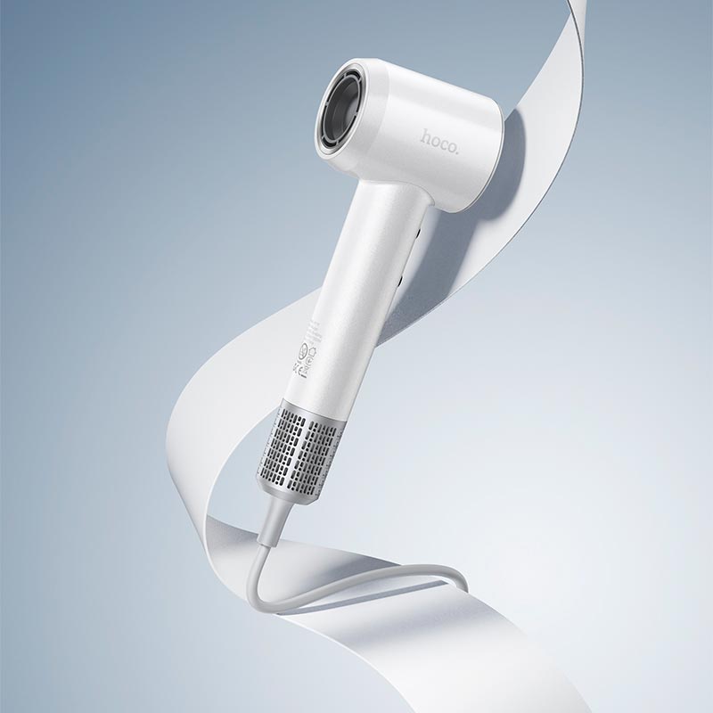 Фен для волос HOCO High-speed hair dryer HP19 |2 speed, 3 Temperatures, 110°| white (6942007681186) Белый на картинке №9