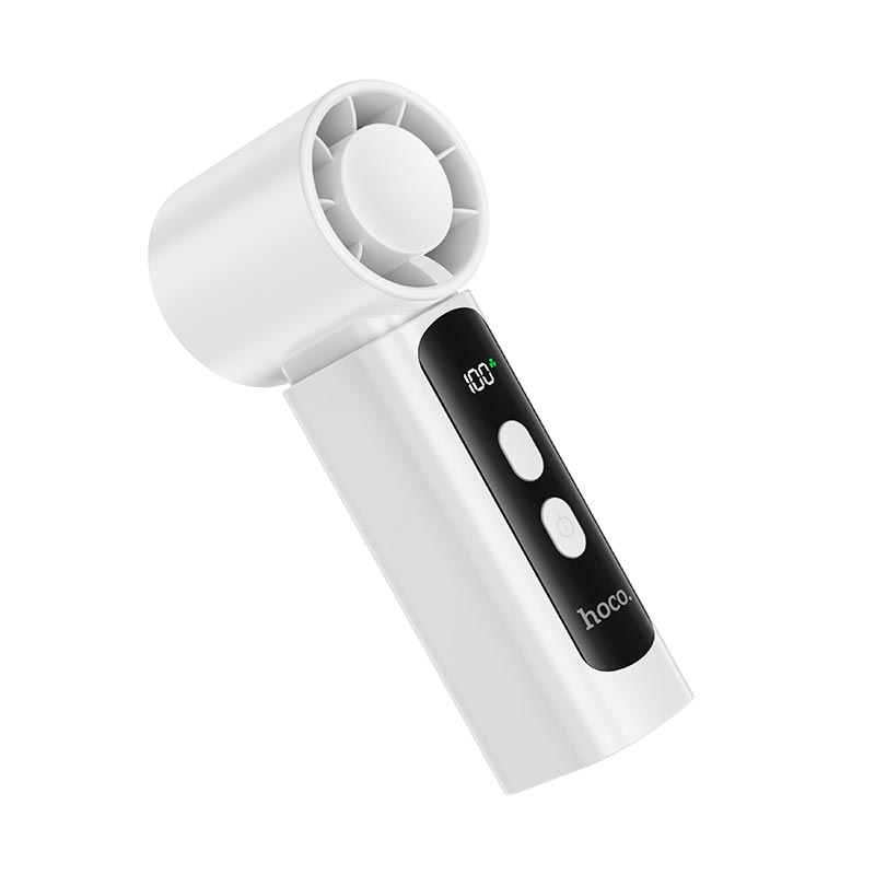 Вентилятор Hoco high speed handheld fan HX601 |100 Levels, 5h| white (6942007678490) Белый на картинке №8