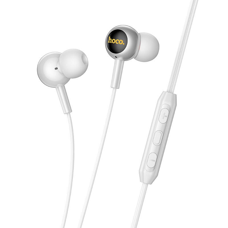 Навушники HOCO Type-C Gratified wire control digital earphones with microphone M120 |1.2m, 10mm| black (6942007683692) Чорний на малюнкі №8