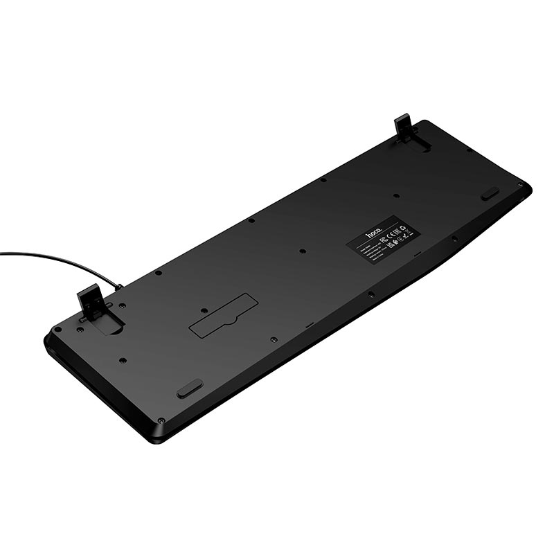 Клавиатура HOCO Cool wired keyboard GM60 (Cyrillic version) |104 Keys, UA/ru/EN Layouts| black (6942007670593) Черный на картинке №4