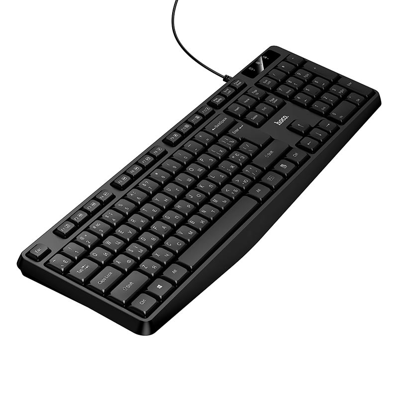 Клавиатура HOCO Cool wired keyboard GM60 (Cyrillic version) |104 Keys, UA/ru/EN Layouts| black (6942007670593) Черный на картинке №7