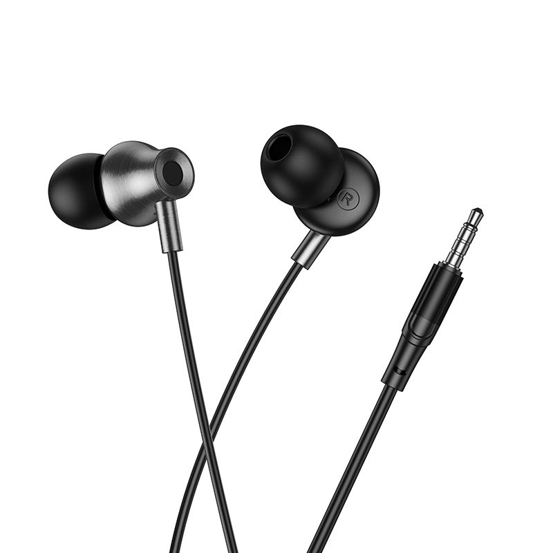 Наушники HOCO Mia universal earphones with microphone M119 black (6942007680493) Черный на картинке №4