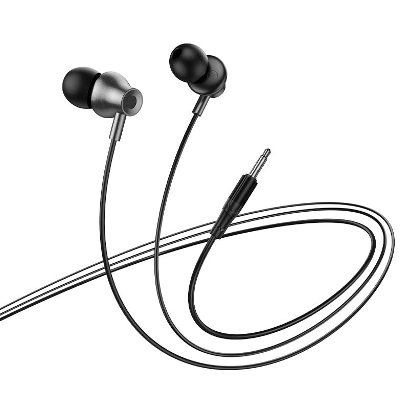 Наушники HOCO Mia universal earphones with microphone M119 black (6942007680493) Черный на картинке №5