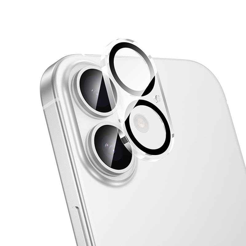 Захисне скло для камери iPhone 17 HOCO 3D all inclusive night shooting circle lens glass set (25PCS) (G13) transparent (6942007665995) Прозорий на малюнкі №2