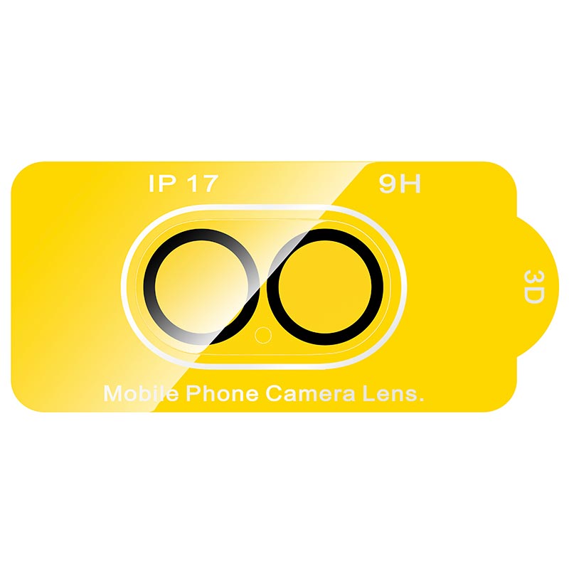 Захисне скло для камери iPhone 17 HOCO 3D all inclusive night shooting circle lens glass set (25PCS) (G13) transparent (6942007665995) Прозорий на малюнкі №6