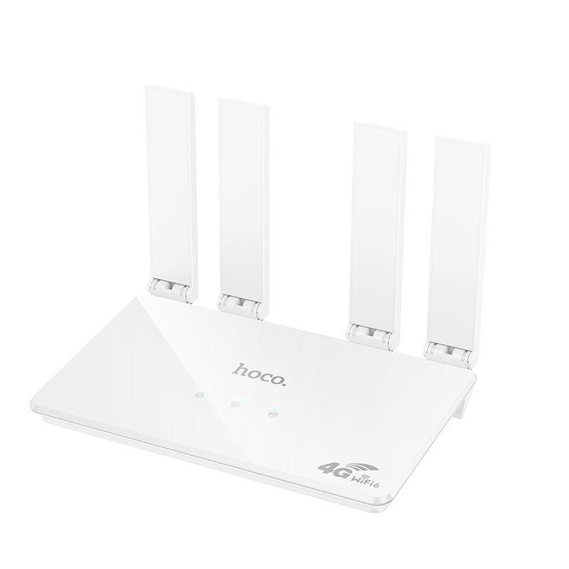 Роутер HOCO Star 4G card wireless router DQ14 (EU) |Micro SIM, Wi-Fi 286Mbps, LAN 100Mbps| white (87195) Белый на картинке №2