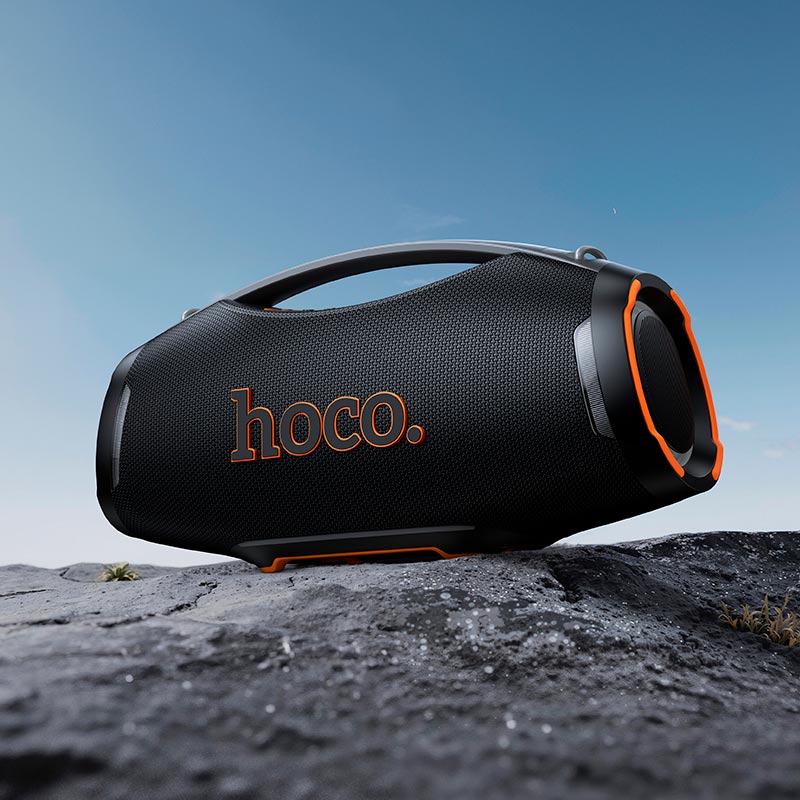 Акустика-караоке HOCO Wave BT speaker HT4 Max IPX4 |BT5.3, USB/TF/FM/UAX, TWS, 550W, 10h| black (6942007680998) Чорний на малюнкі №5