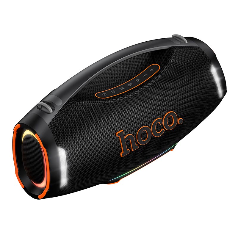 Акустика-караоке HOCO Wave BT speaker HT4 Max IPX4 |BT5.3, USB/TF/FM/UAX, TWS, 550W, 10h| black (6942007680998) Чорний на малюнкі №9
