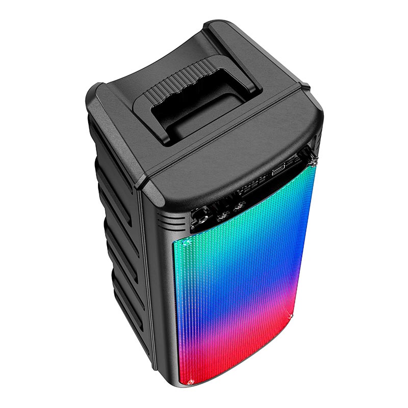 Акустика-караоке HOCO Billowing outdoor BT speaker BS52 |TWS, BT5.0, 10Wx2, 3h| black (6931474780799) Чорний на малюнкі №9