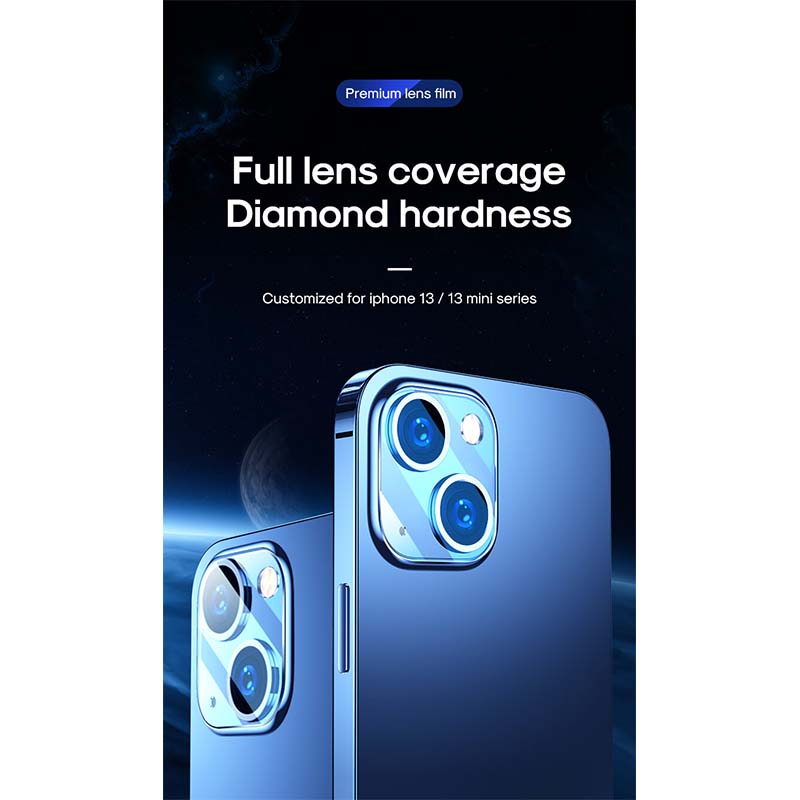 Захисне скло JOYROOM для камери iPhone13 / 13 Mini Dual Lens Protector JR-PF860 transparent Прозорий на малюнкі №12