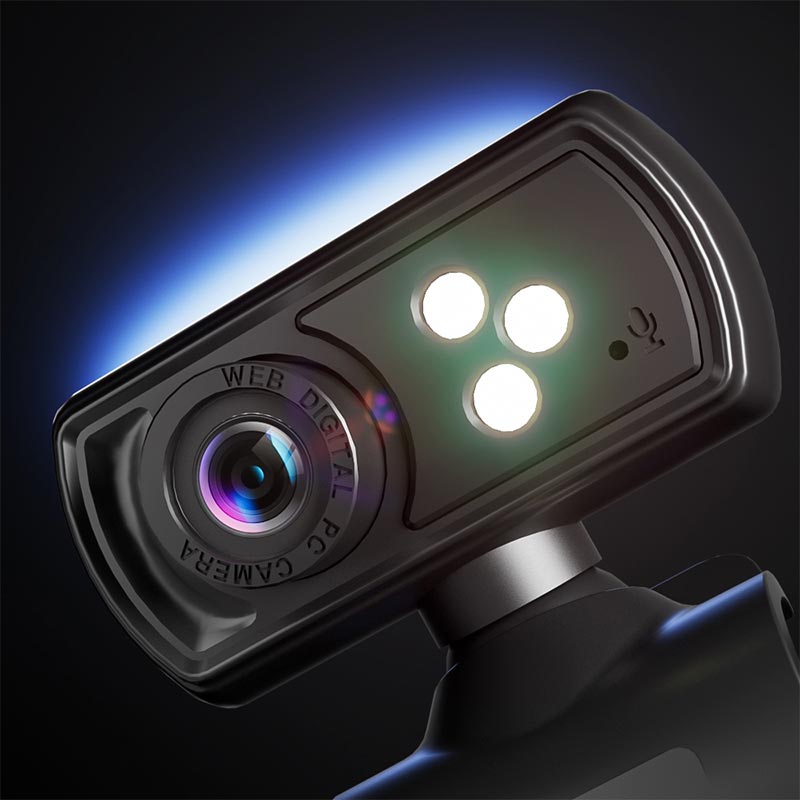 Web Камера Meetion USB Wired PC Web Camera |720p, 30FPS| black (CAM500) Черный на картинке №12