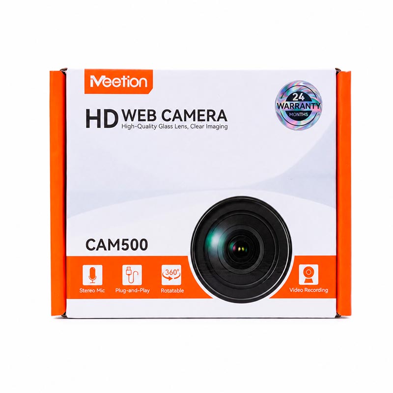 Web Камера Meetion USB Wired PC Web Camera |720p, 30FPS| black (CAM500) Черный на картинке №3