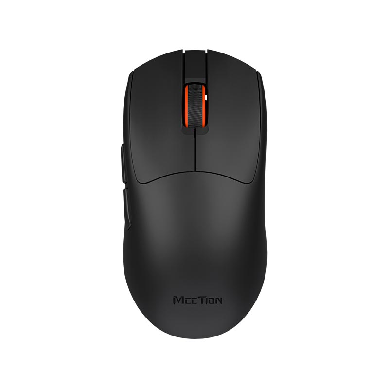 Мышь Meetion Gaming mouse |800-12800DPI, 2.4G/BT/USB-C, RGB| black (GW12) Черный на картинке №2