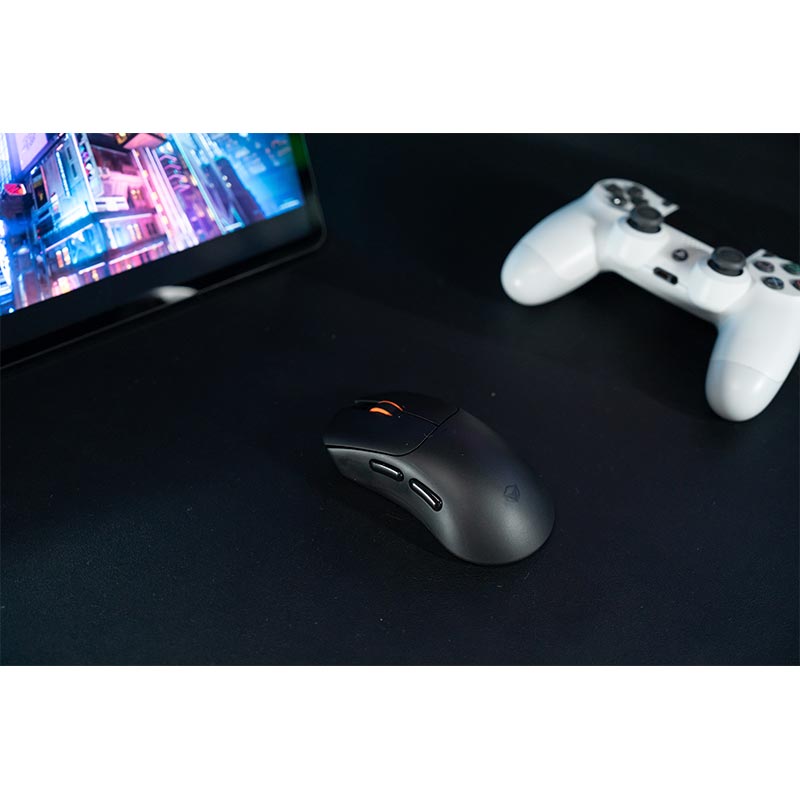 Мышь Meetion Gaming mouse |800-12800DPI, 2.4G/BT/USB-C| black (GW13) Черный на картинке №5
