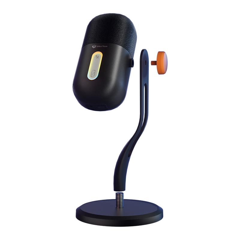 Мікрофон Meetion Wired Gaming microphone MC16 |USB-C, RGB| black (MC16b) Чорний на малюнкі №10