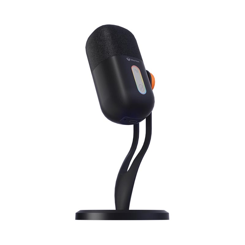 Мікрофон Meetion Wired Gaming microphone MC16 |USB-C, RGB| black (MC16b) Чорний на малюнкі №13