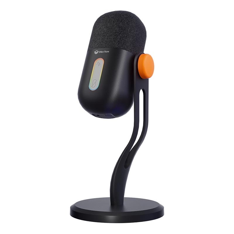 Мікрофон Meetion Wired Gaming microphone MC16 |USB-C, RGB| black (MC16b) Чорний на малюнкі №16
