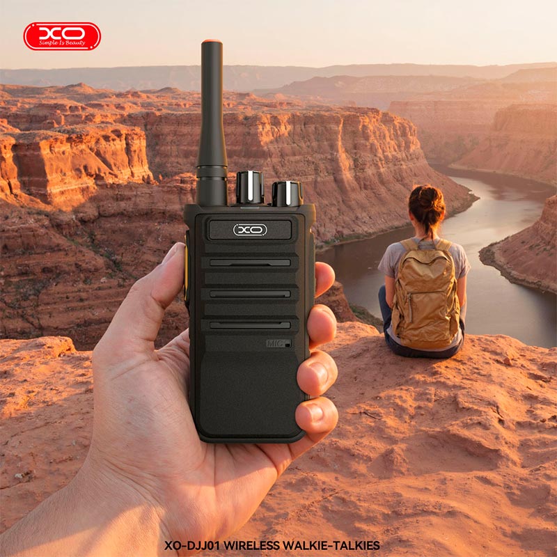 Рація XO-DJJ01 Walkie Talkie |13h, 4km Max| black-grey (6975837582859) Чорний на малюнкі №8