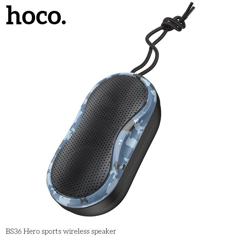 Акустика HOCO Hero sports BT5.0 TWS BS36 |AUX, TF CARD, FM, USB| black (6931474727497) Черный на картинке №6